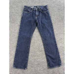 GAP 1969 Jeans Men 31x30 Blue Cotton Straight Rinse Dark Wash Casual Denim